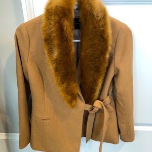 Camel color wool Banana Republic coat